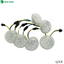 12leds diversión led módulo luz programable a todo color controlable 50mm rgb led pixel light